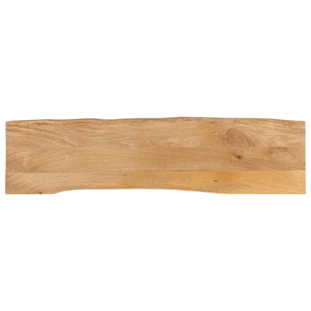 Tischplatte mit Baumkante 180x40x3,8 cm Massivholz Mango