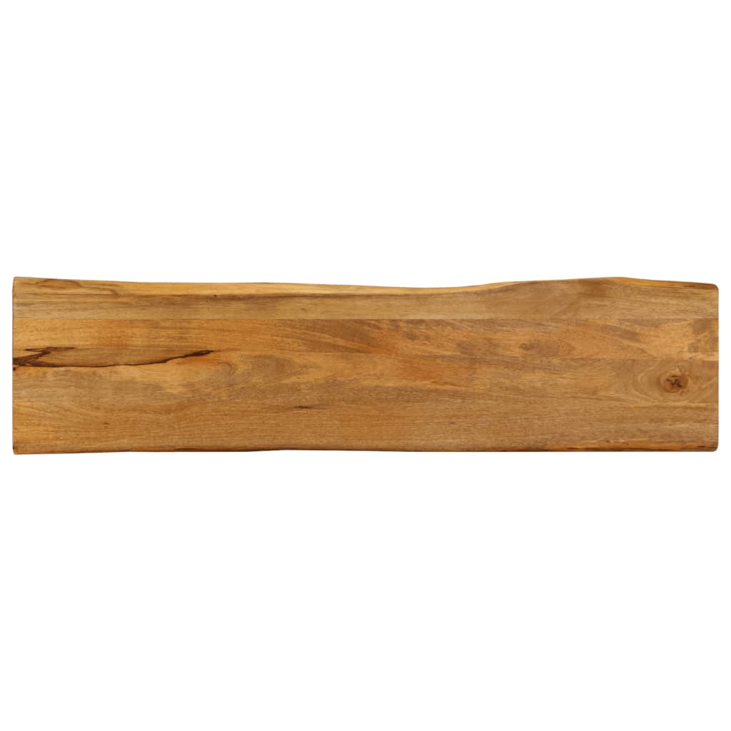 Tischplatte mit Baumkante 160x40x3,8 cm Massivholz Mango