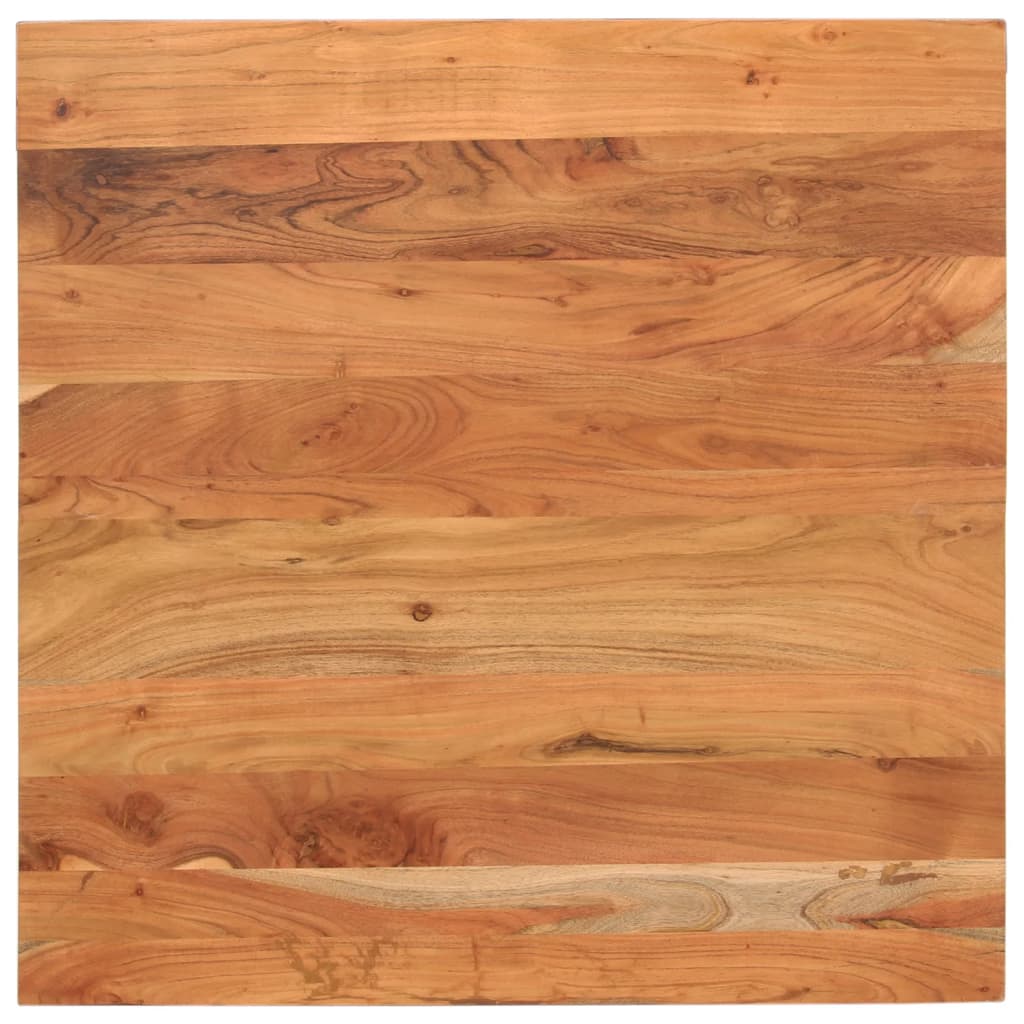Tischplatte 80x80x3,8 cm Quadratisch Massivholz Akazie
