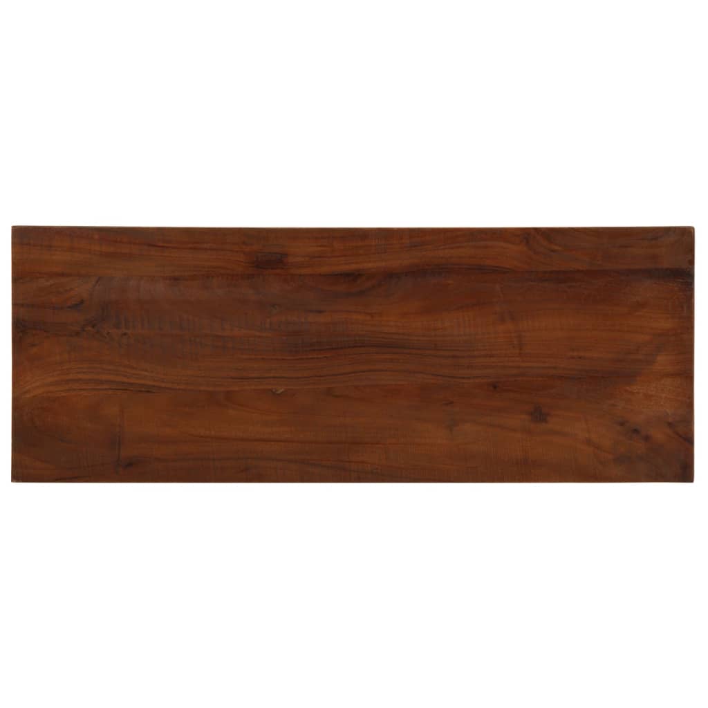 Tischplatte 80x20x3,8 cm Rechteckig Altholz Massiv