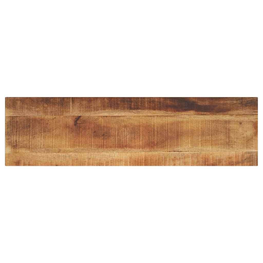 Tischplatte 120x40x2,5 cm Rechteckig Raues Massivholz Mango