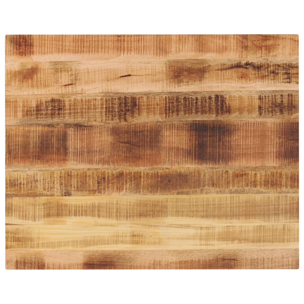 Tischplatte 90x80x2,5 cm Rechteckig Raues Massivholz Mango