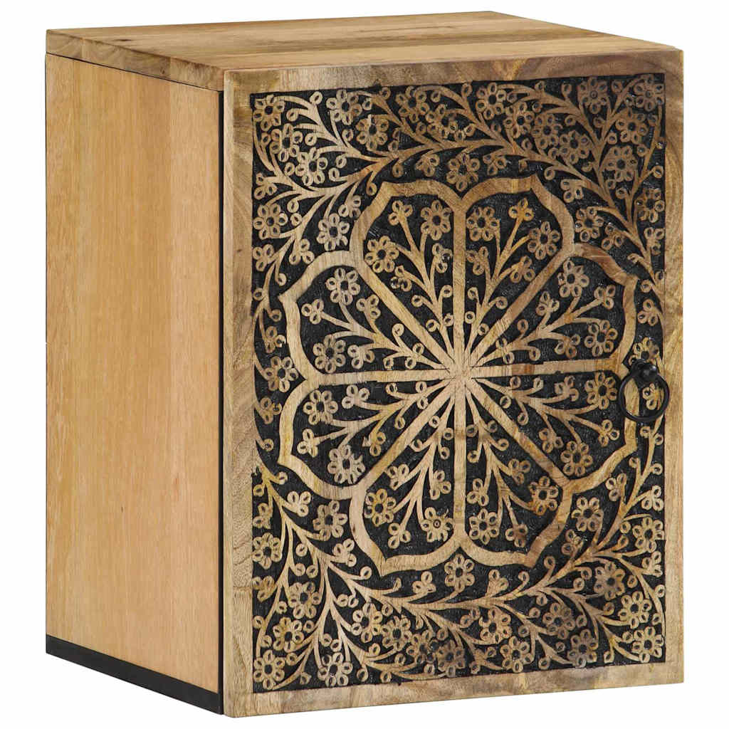 Bad-Wandschrank 38x33x48 cm Massivholz Mango