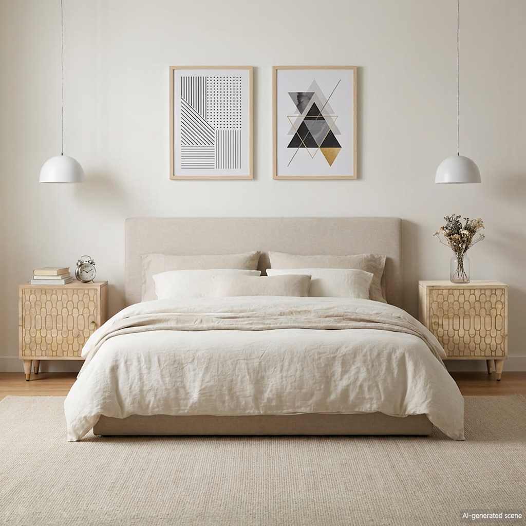 Nachttische 2 Stk. 40x33x46 cm Massivholz Mango