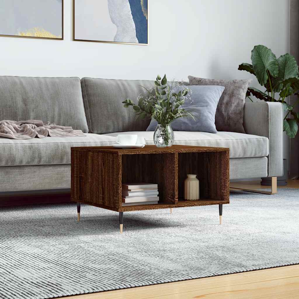 Couchtisch Braun Eichen-Optik 60x50x36,5 cm Holzwerkstoff
