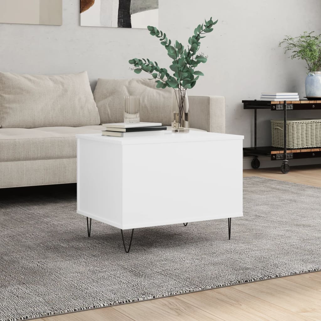 Couchtisch Weiß 60x44,5x45 cm Holzwerkstoff