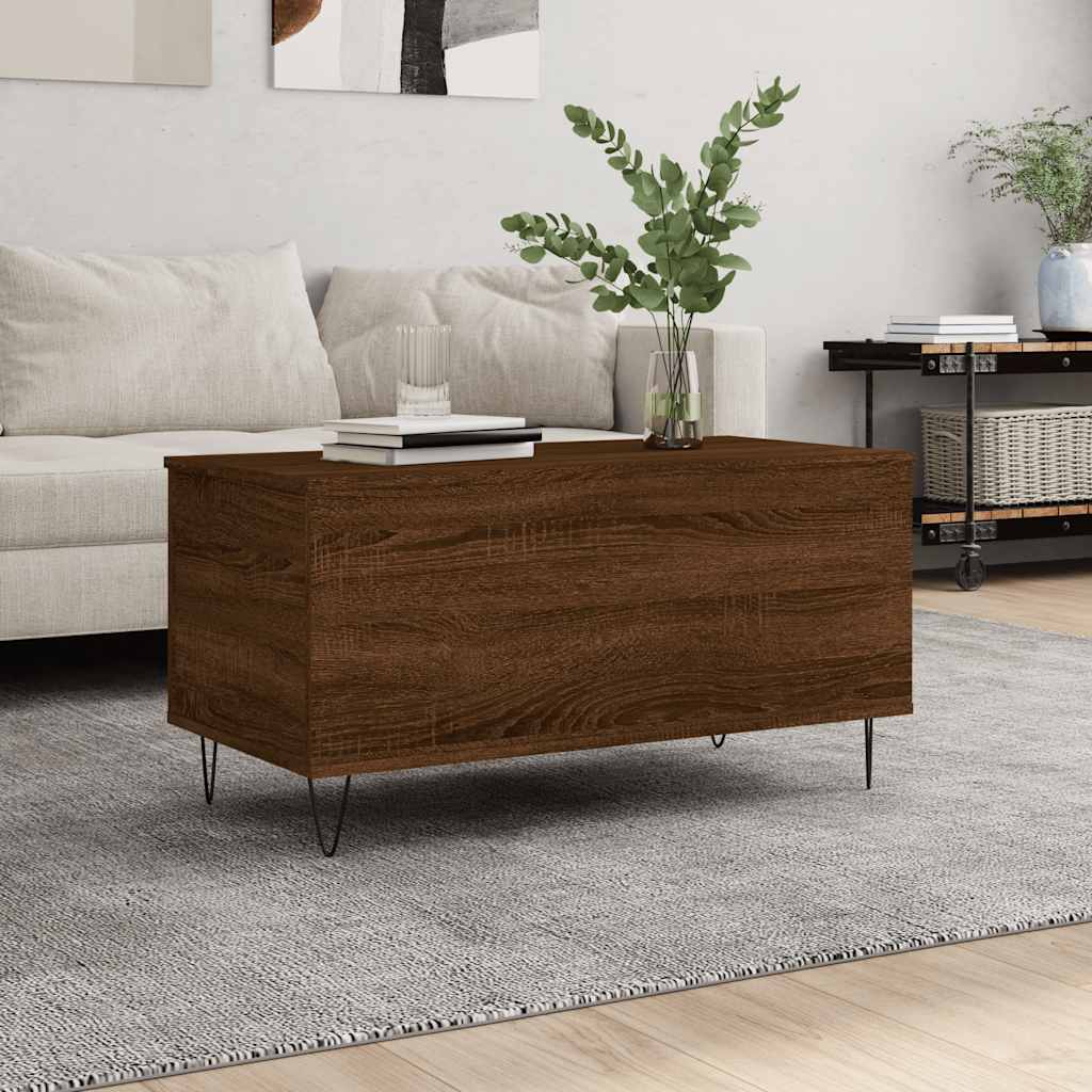 Couchtisch Braun Eichen-Optik 90x44,5x45 cm Holzwerkstoff