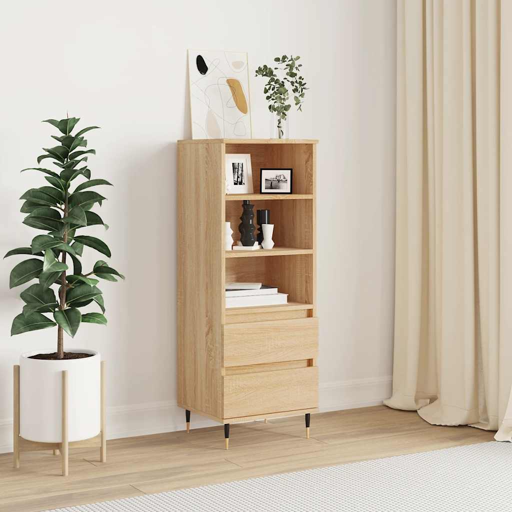Highboard Sonoma-Eiche 40x36x110 cm Holzwerkstoff