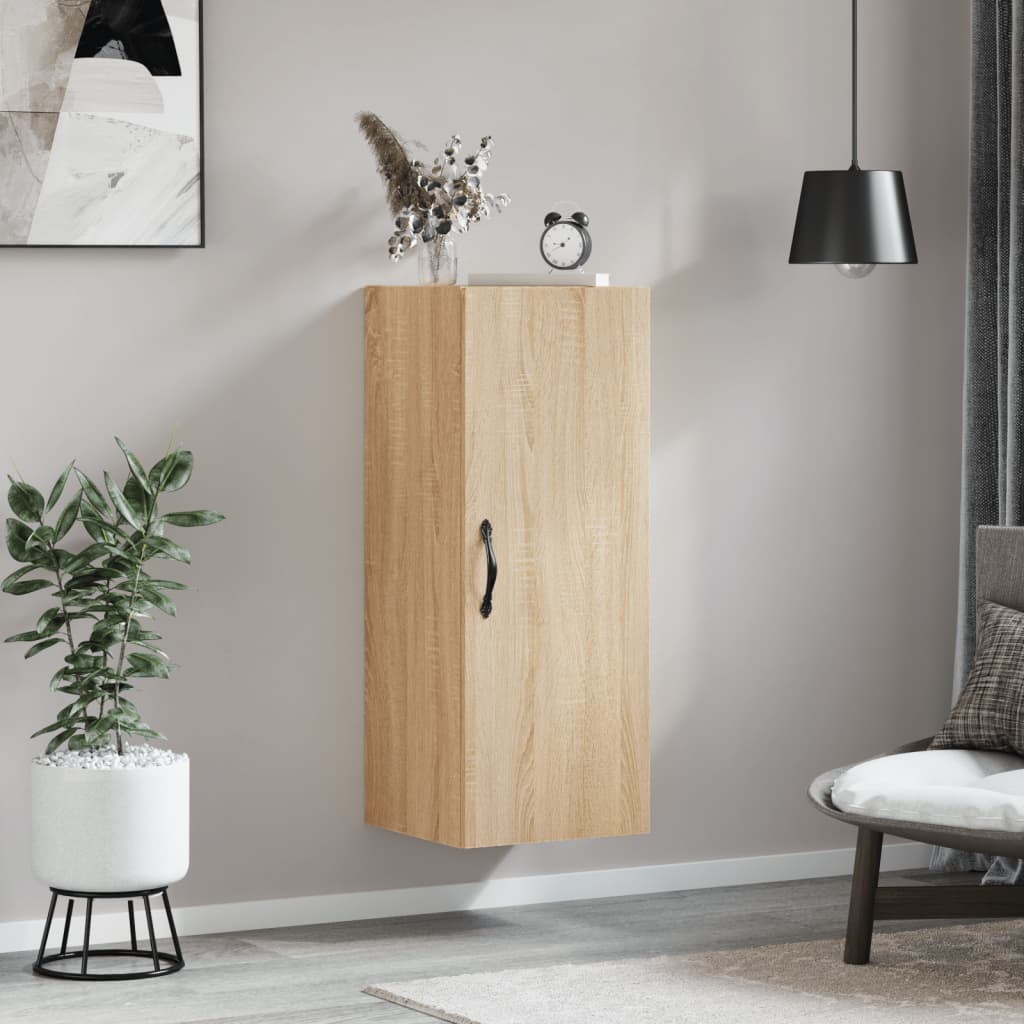 Wandschrank Sonoma-Eiche 34,5x34x90 cm Holzwerkstoff