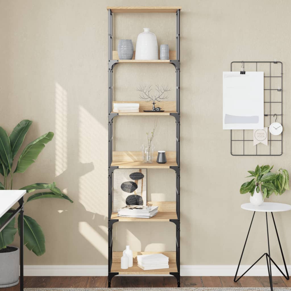 Bücherregal Sonoma-Eiche 50 x 33 x 188,5 cm Holzwerkstoff