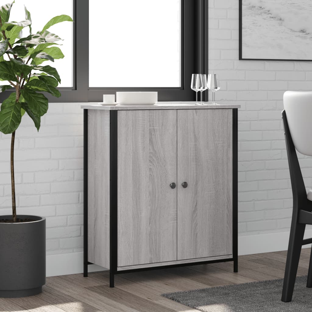 Sideboard Grau Sonoma 70x30x80 cm Holzwerkstoff