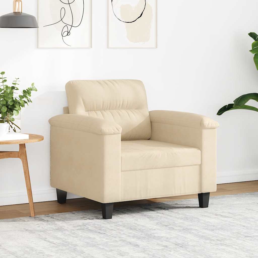 Sessel Creme 60 cm Mikrofasergewebe