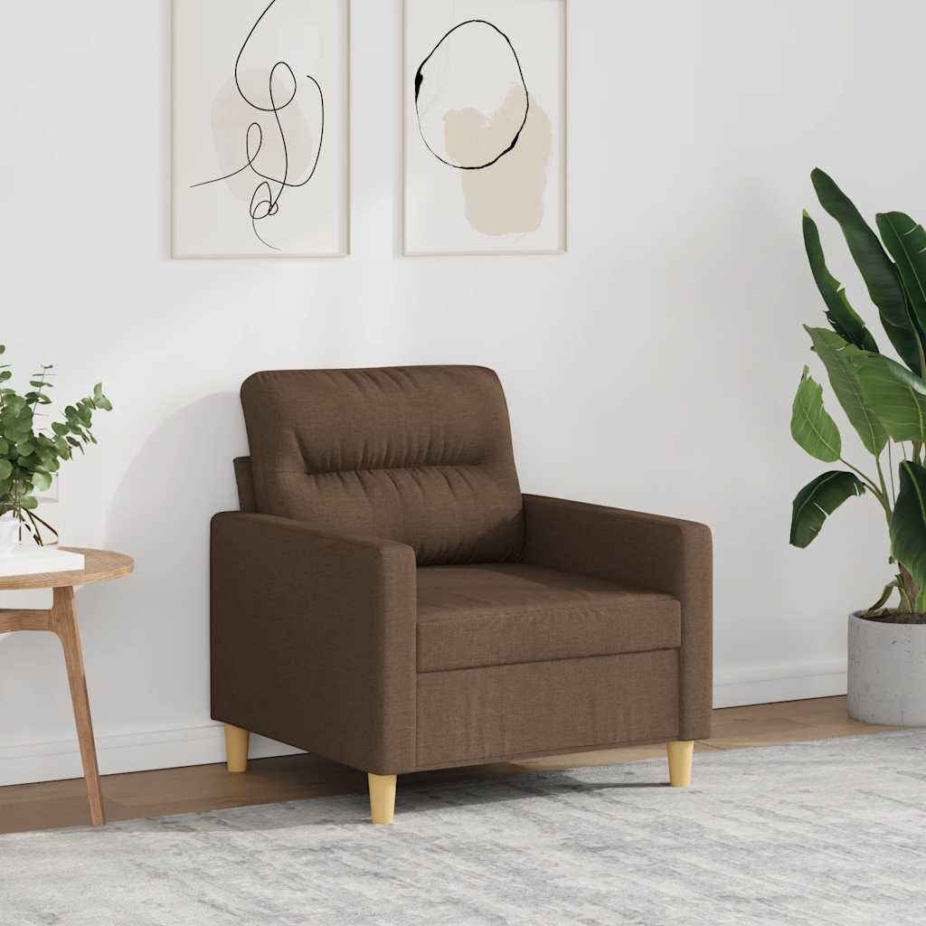 Sofasessel Braun 60 cm Stoff