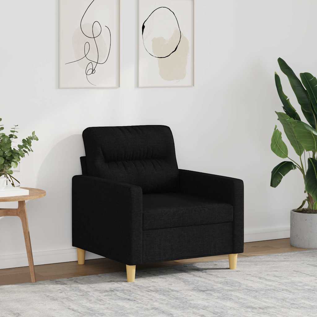 Sofasessel Schwarz 60 cm Stoff