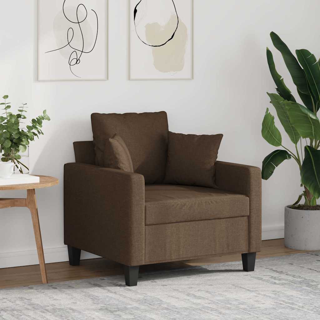 Sessel Braun 60 cm Stoff