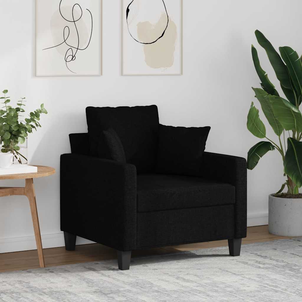 Sessel Schwarz 60 cm Stoff