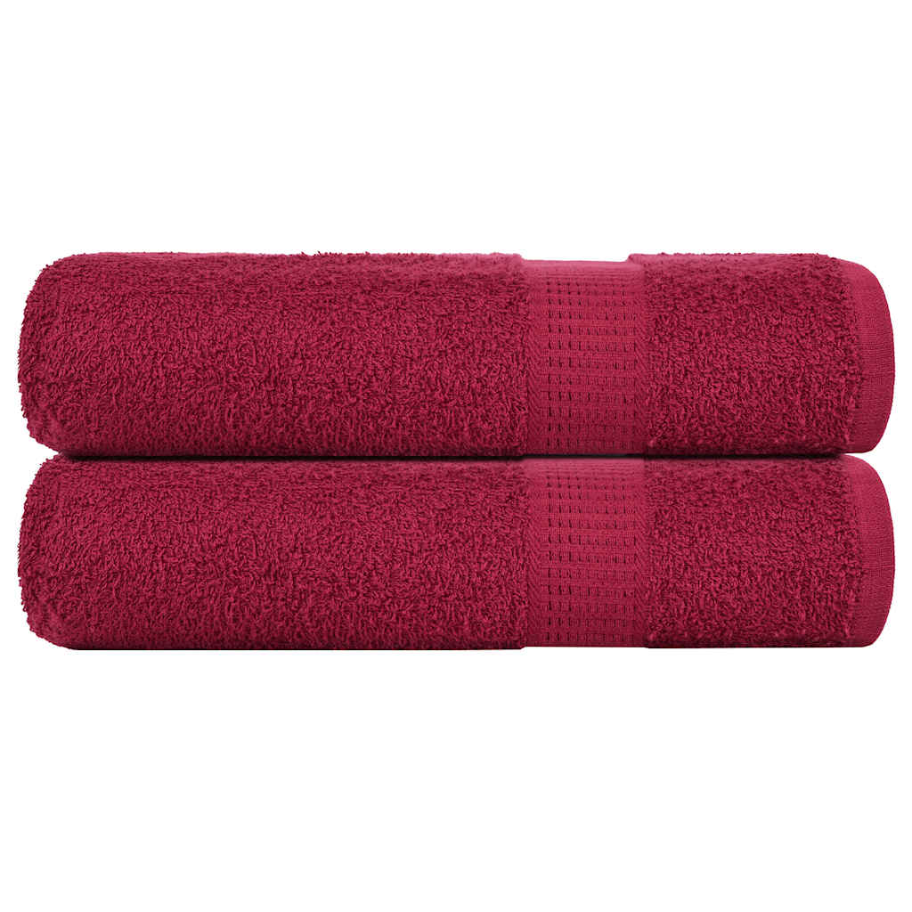 Badetücher FROGN 2 Stk. Bordeaux 100x150 cm 360 g/m²