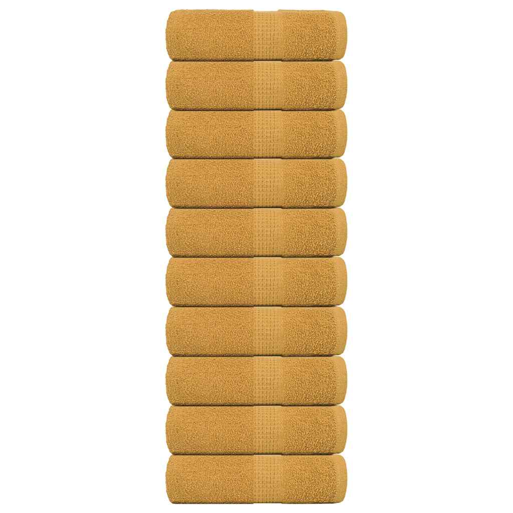 Waschtücher FROGN 10 Stk. Gold 30x30 cm 360 g/m²