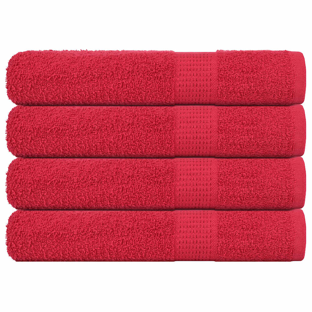 Handtücher FROGN 4 Stk. Rot 100x200 cm 360 g/m²