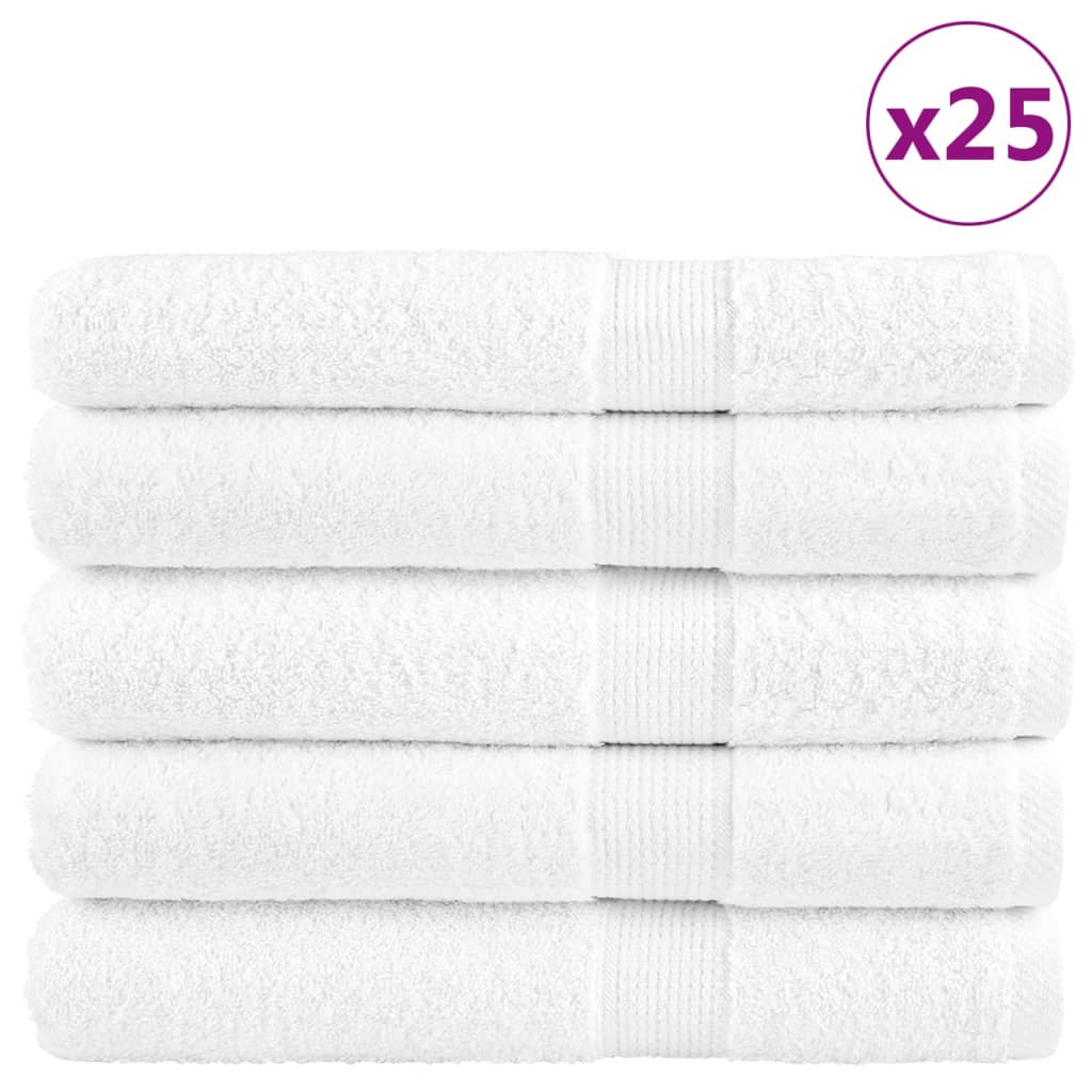 Premium Handtücher SOLUND 50 Stk. Weiß 100x200 cm 600 g/m²