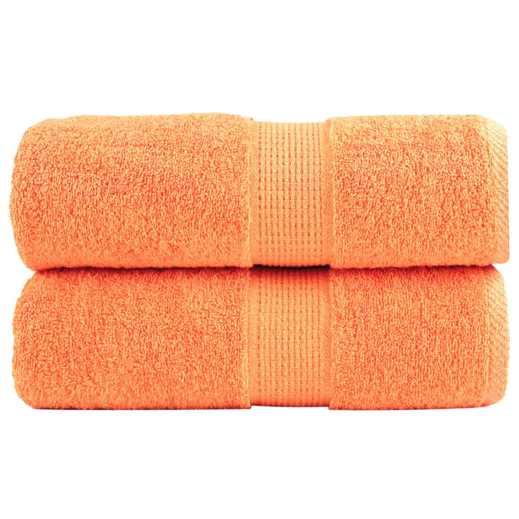Premium Waschhandtücher SOLUND 2 Stück Orange 30x30 cm 600 g/m²
