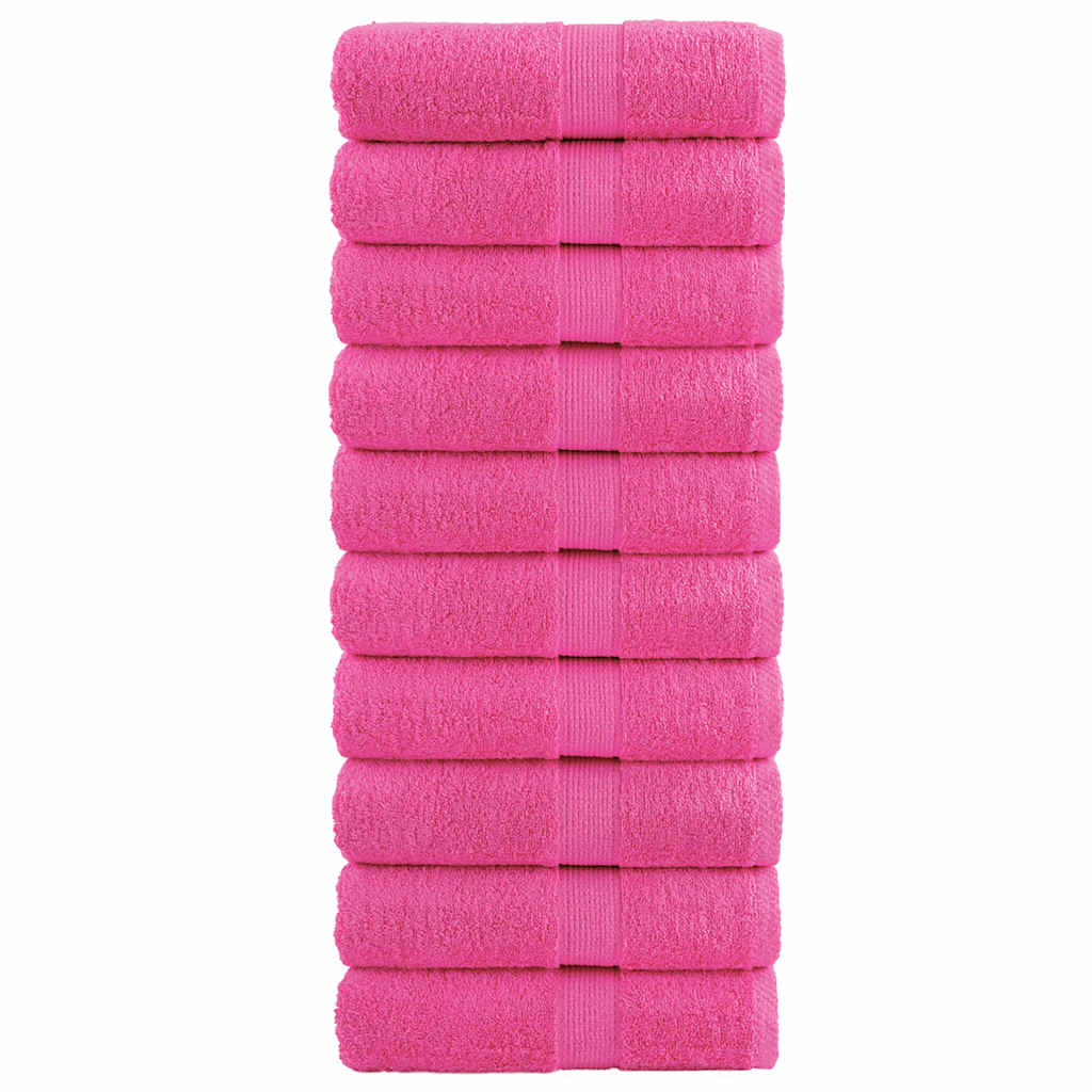Premium Waschhandtücher SOLUND 10 Stück Rosa 30x30 cm 600 g/m²