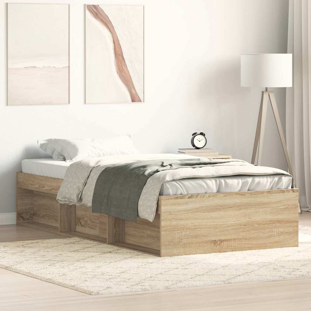 Bettgestell Sonoma-Eiche 100x200 cm