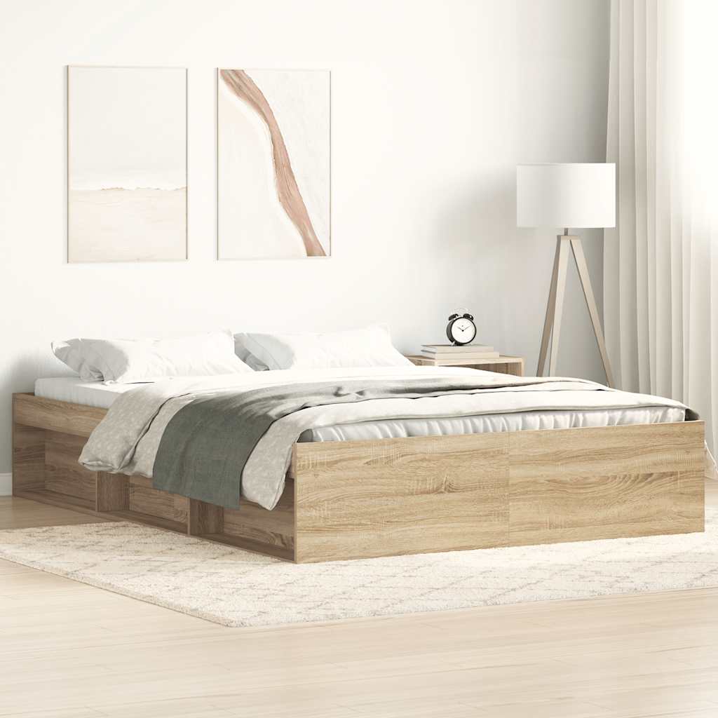 Bettgestell Sonoma-Eiche 150x200 cm