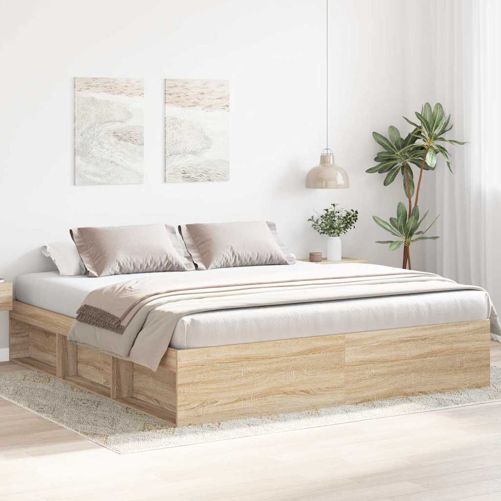 Bettgestell Sonoma-Eiche 180x200 cm