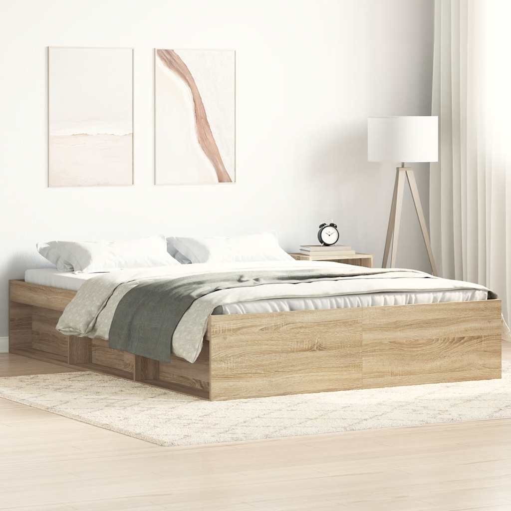 Bettgestell Sonoma-Eiche 140x190 cm