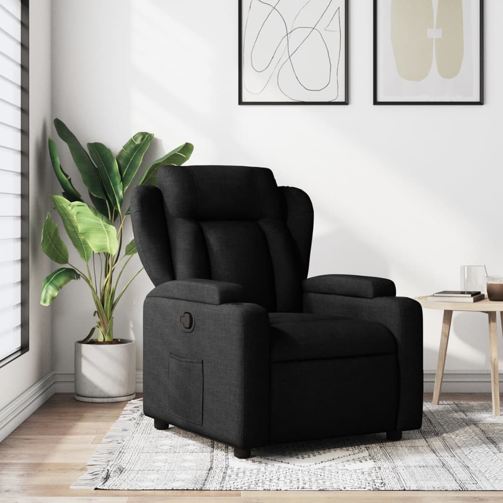 Relaxsessel Schwarzer Stoff