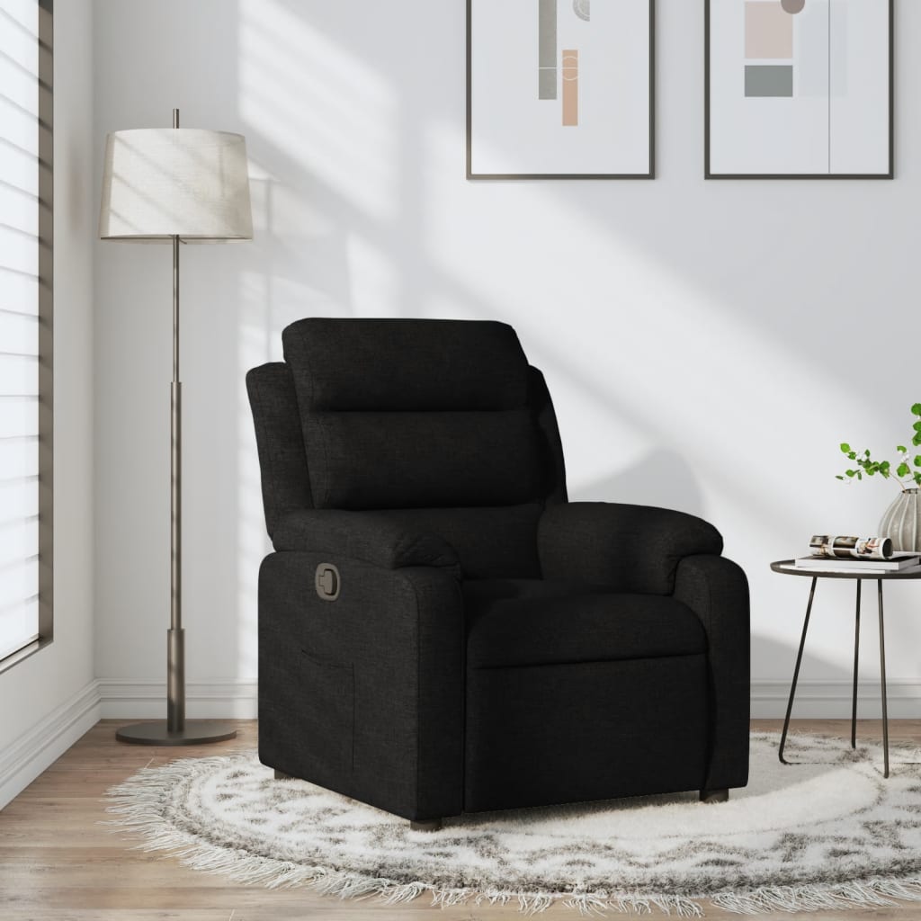 Relaxsessel Schwarzer Stoff