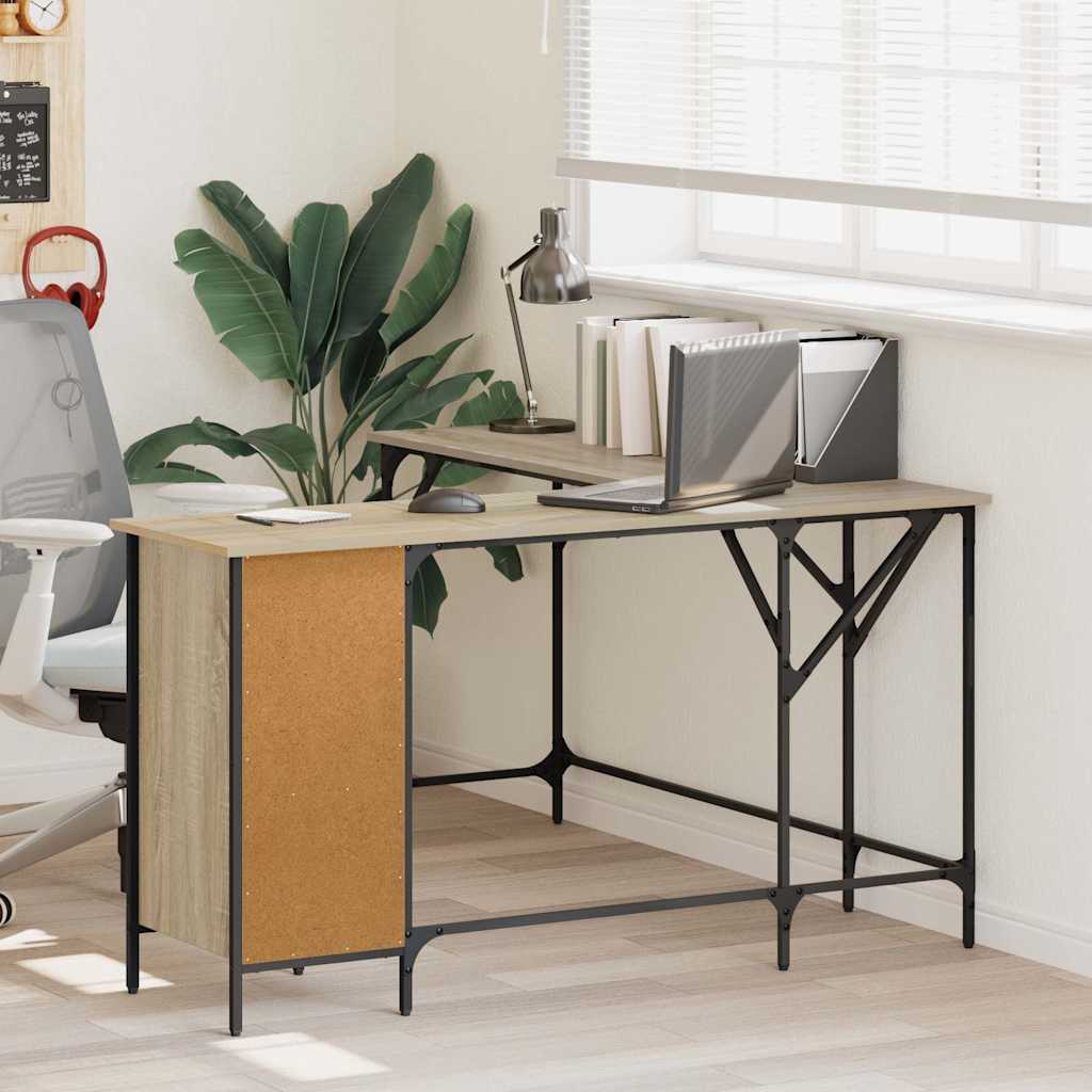 Schreibtisch Sonoma-Eiche 141x141x75 cm Holzwerkstoff