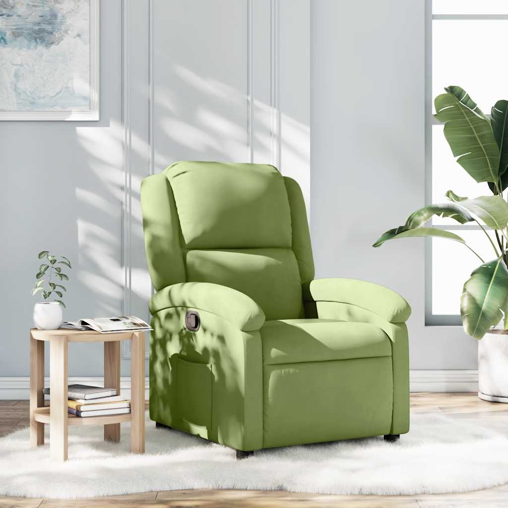 Relaxsessel Hellgrün Samt