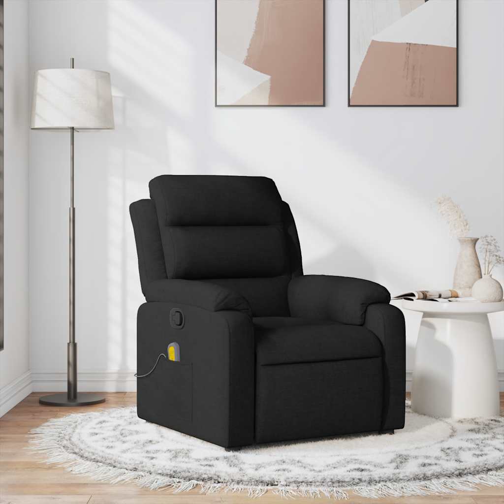 Massagesessel Schwarz Stoff