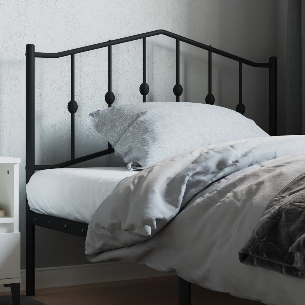 Ersatz-Kopfteil Metall Schwarz 107 cm