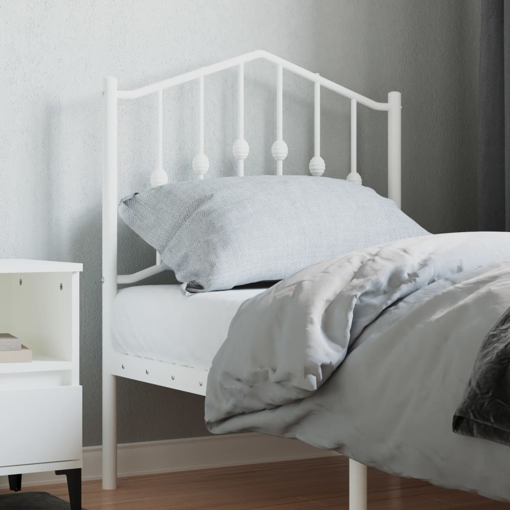 Ersatz-Kopfteil Metall Weiß 75 cm