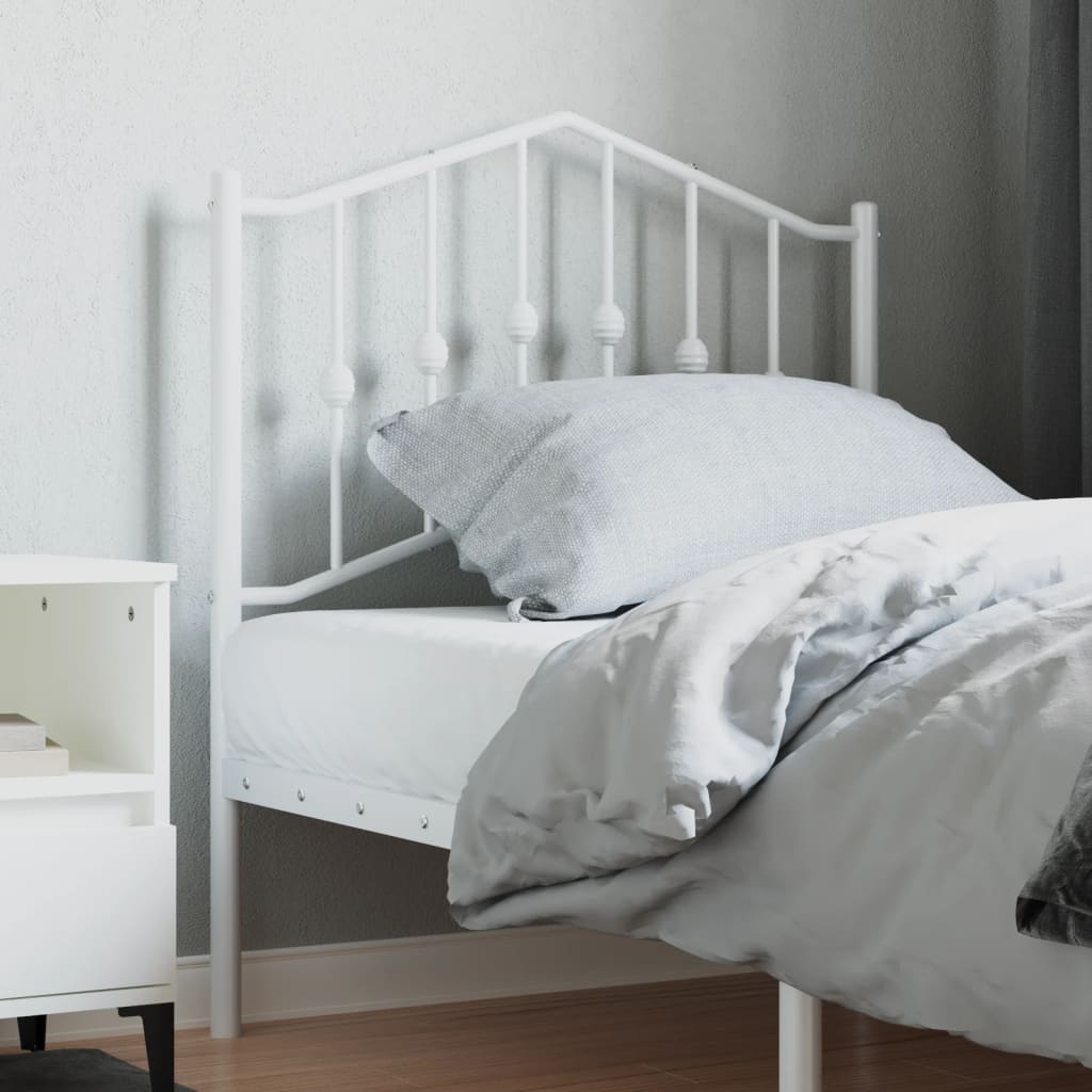 Ersatz-Kopfteil Metall Weiß 80 cm