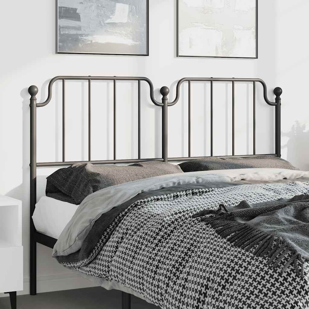 Ersatz-Kopfteil Metall Schwarz 150 cm