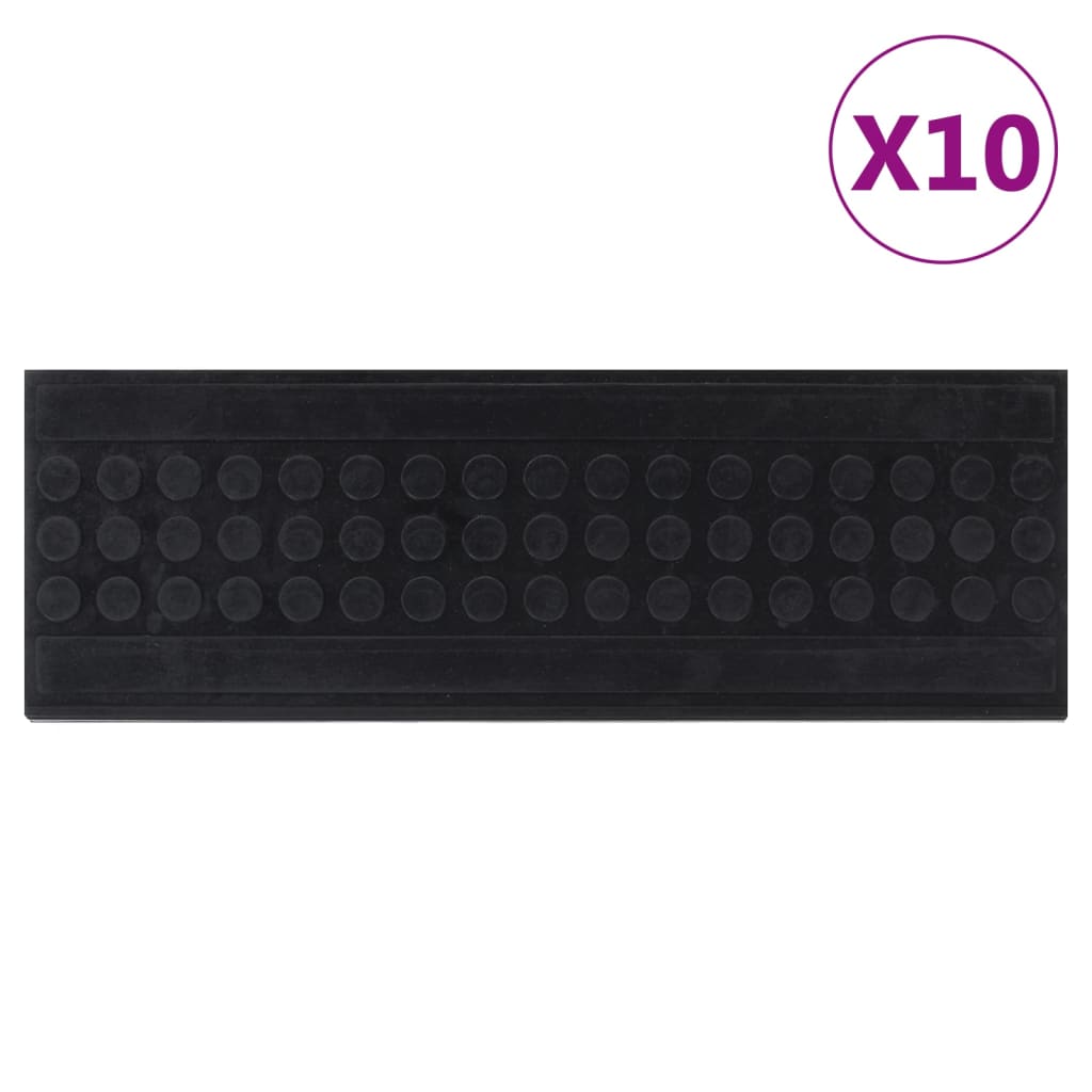 Stufenmatten 10 Stk. 25x75 cm Gummi