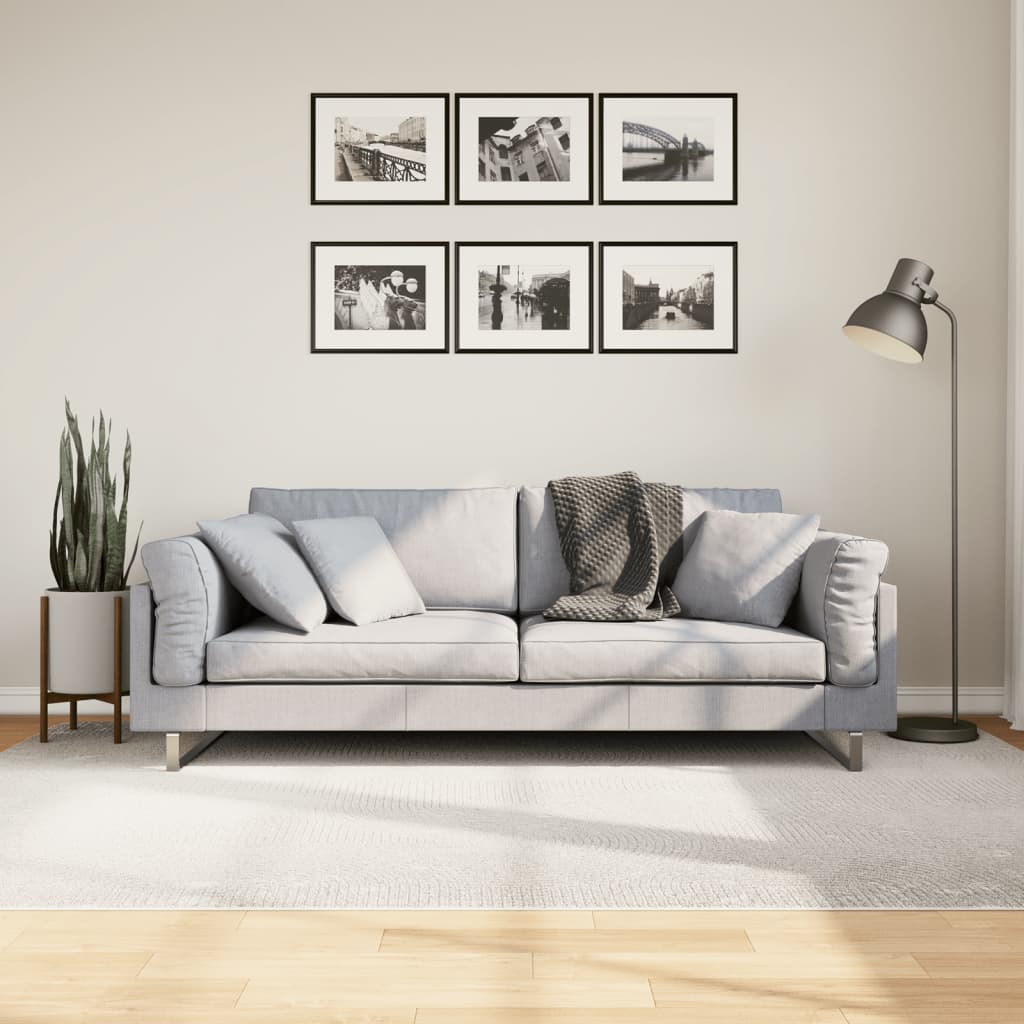 Teppich IZA Kurzflor Skandinavischer Look Creme 160x230 cm