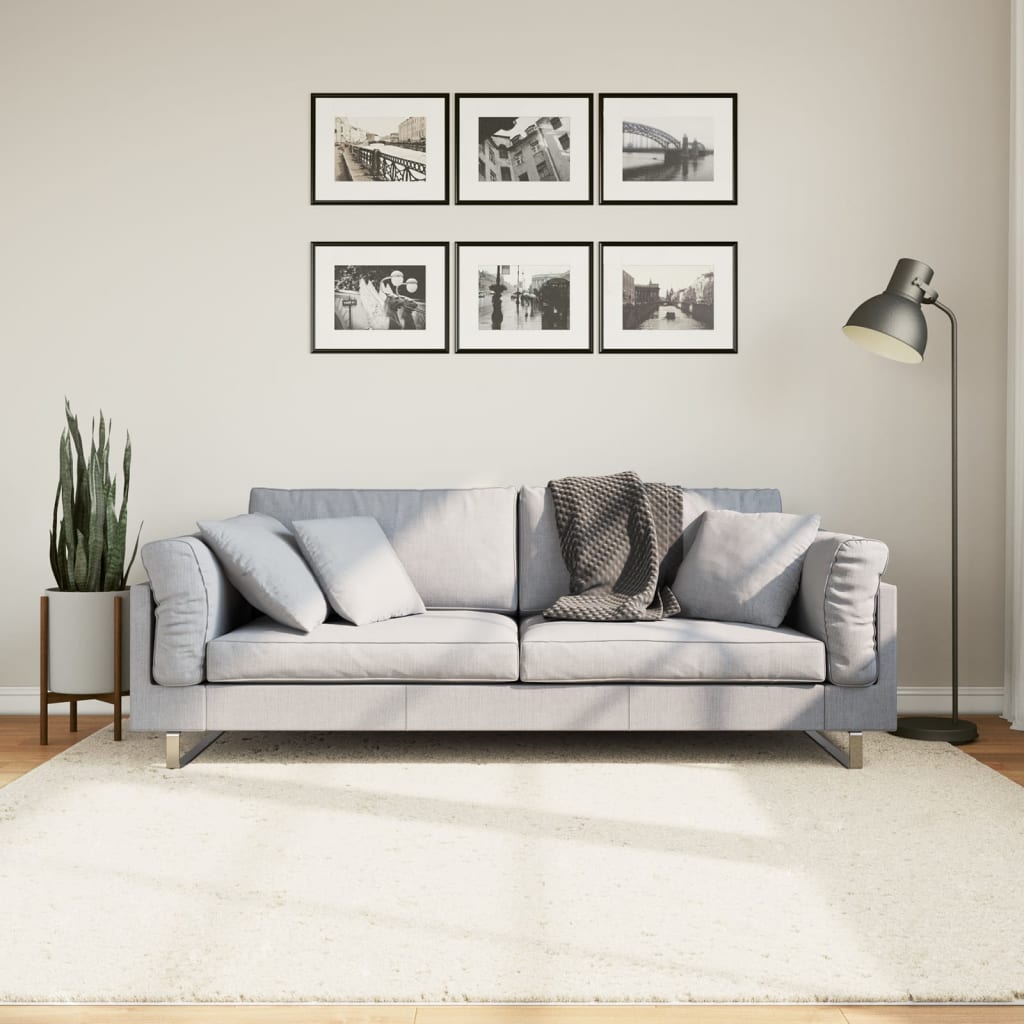 Teppich OVIEDO Kurzflor Beige 200x200 cm