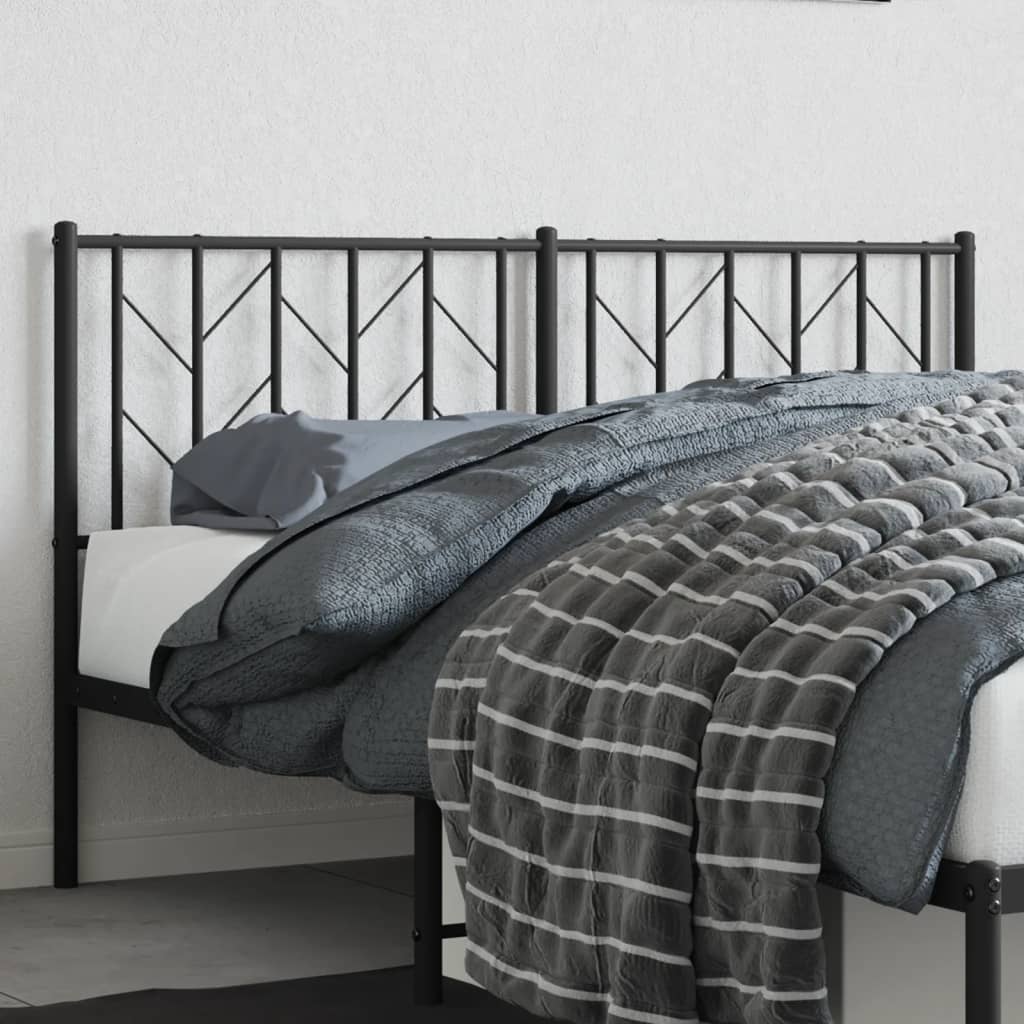 Ersatz-Kopfteil Metall Schwarz 150 cm