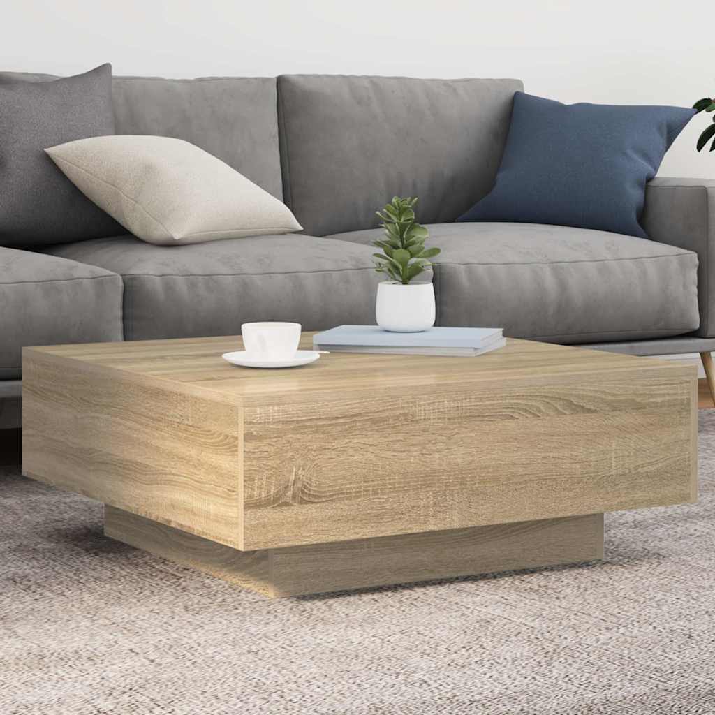 Couchtisch Sonoma-Eiche 80x80x31 cm Holzwerkstoff