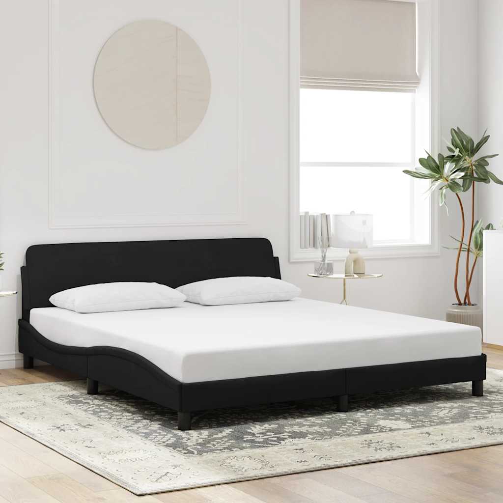 Bettgestell Dover Schwarz 180x200 cm Samt