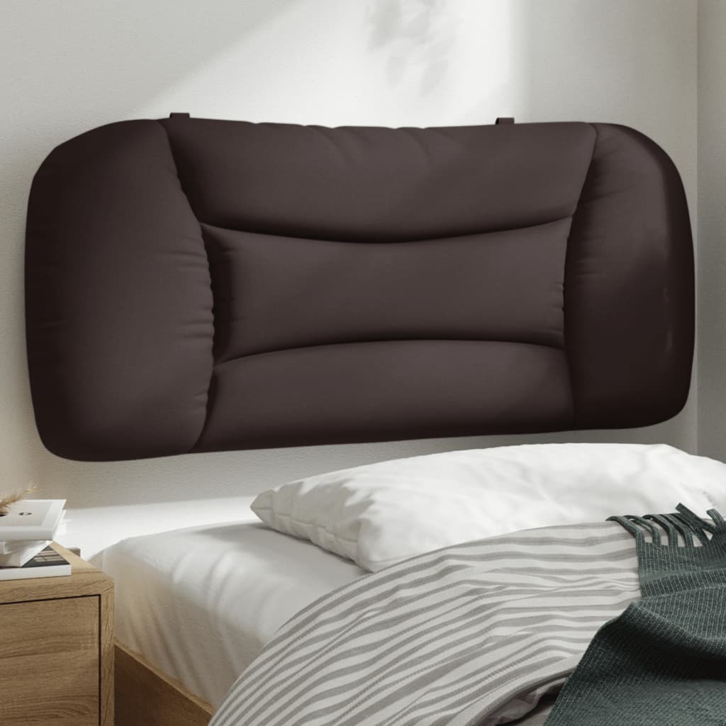 Kopfteil-Kissen "Hvar" Dunkelbraun 90 cm Stoff