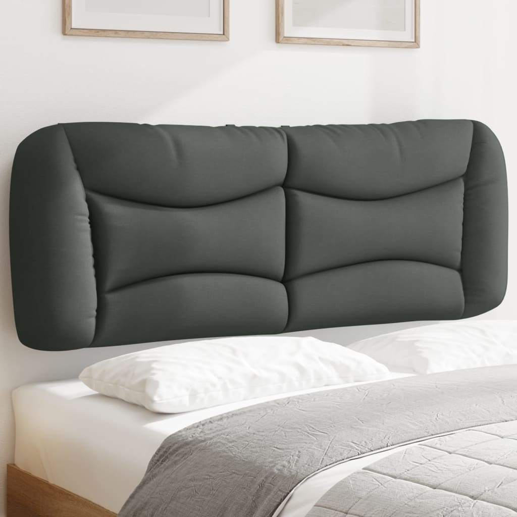 Kopfteil-Kissen "Hvar" Dunkelgrau 137 cm Stoff