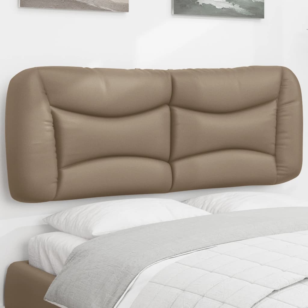 Kopfteil-Kissen "Hvar" Cappuccino-Braun 140 cm Kunstleder