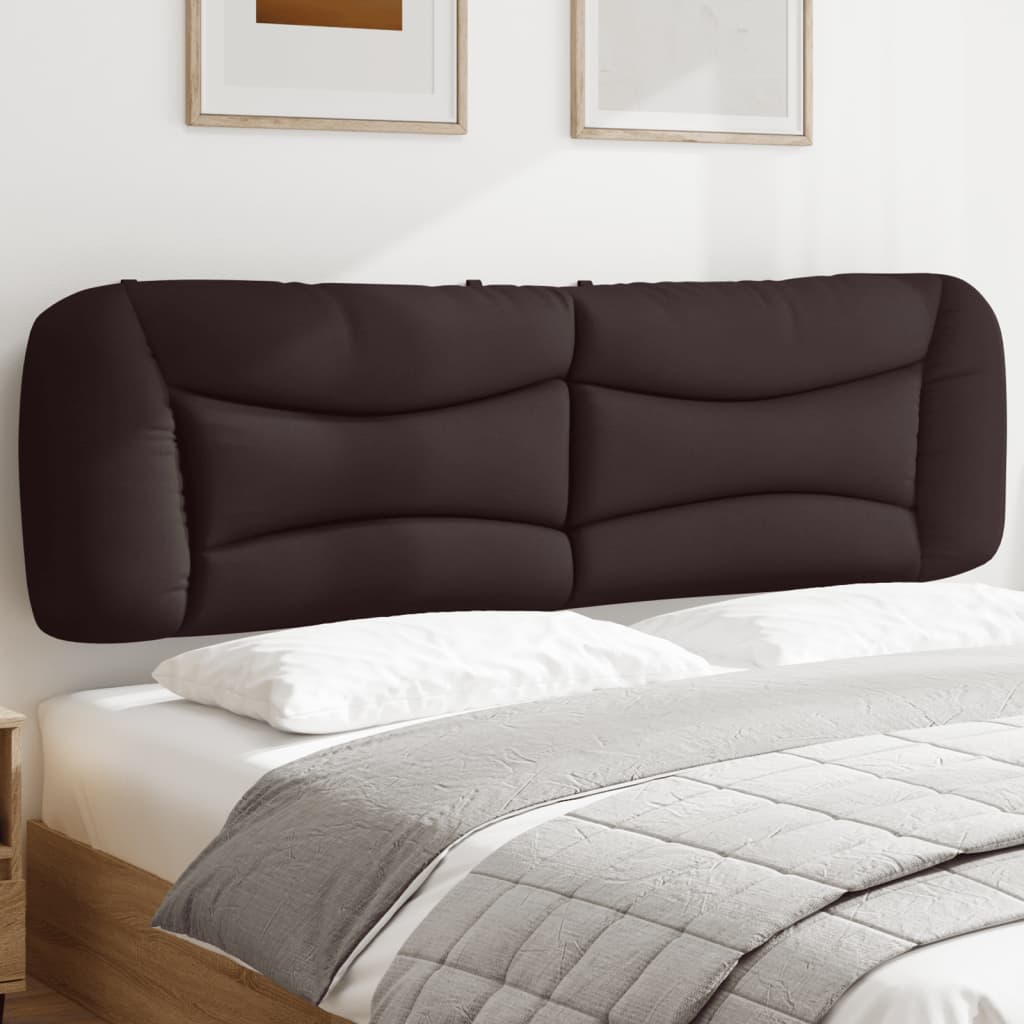 Kopfteil-Kissen "Hvar" Dunkelbraun 180 cm Stoff