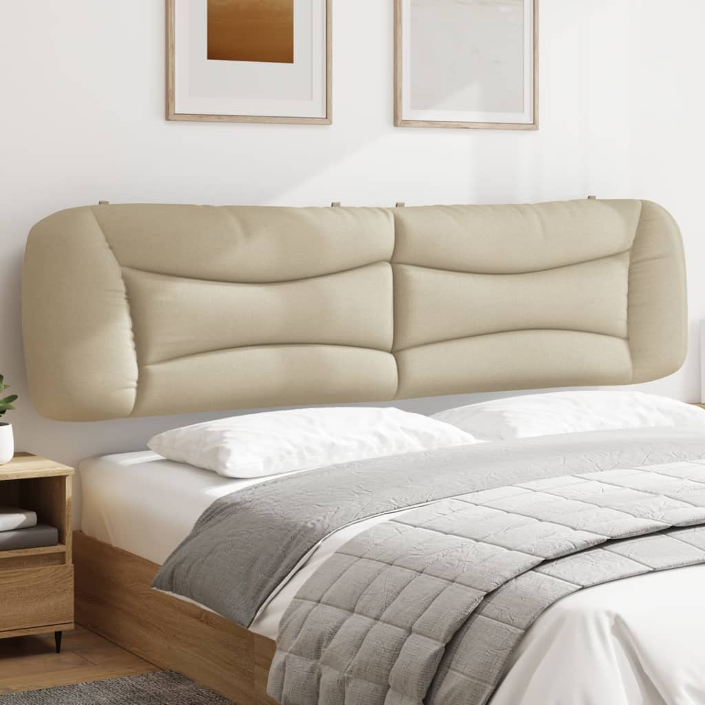 Kopfteil-Kissen "Hvar" Creme 200 cm Stoff